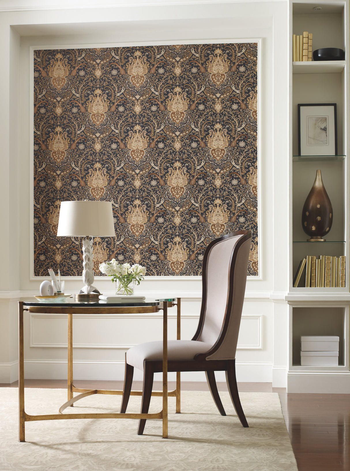 York WA7718 Byzance Brown Wallpaper
