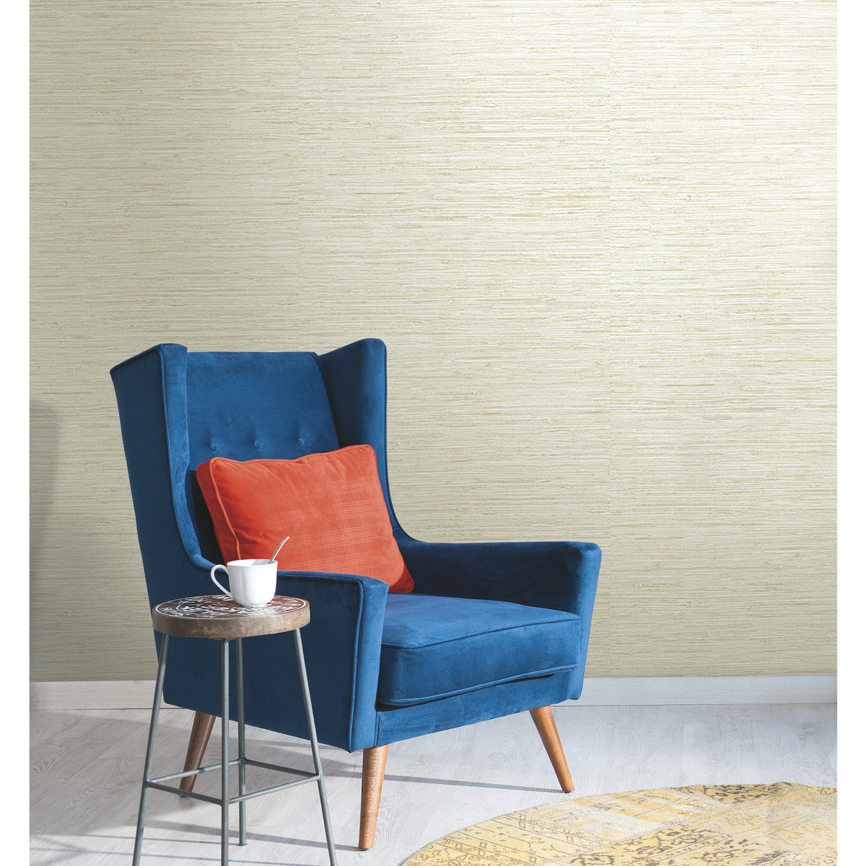 York WB5501 Grasscloth White Wallpaper