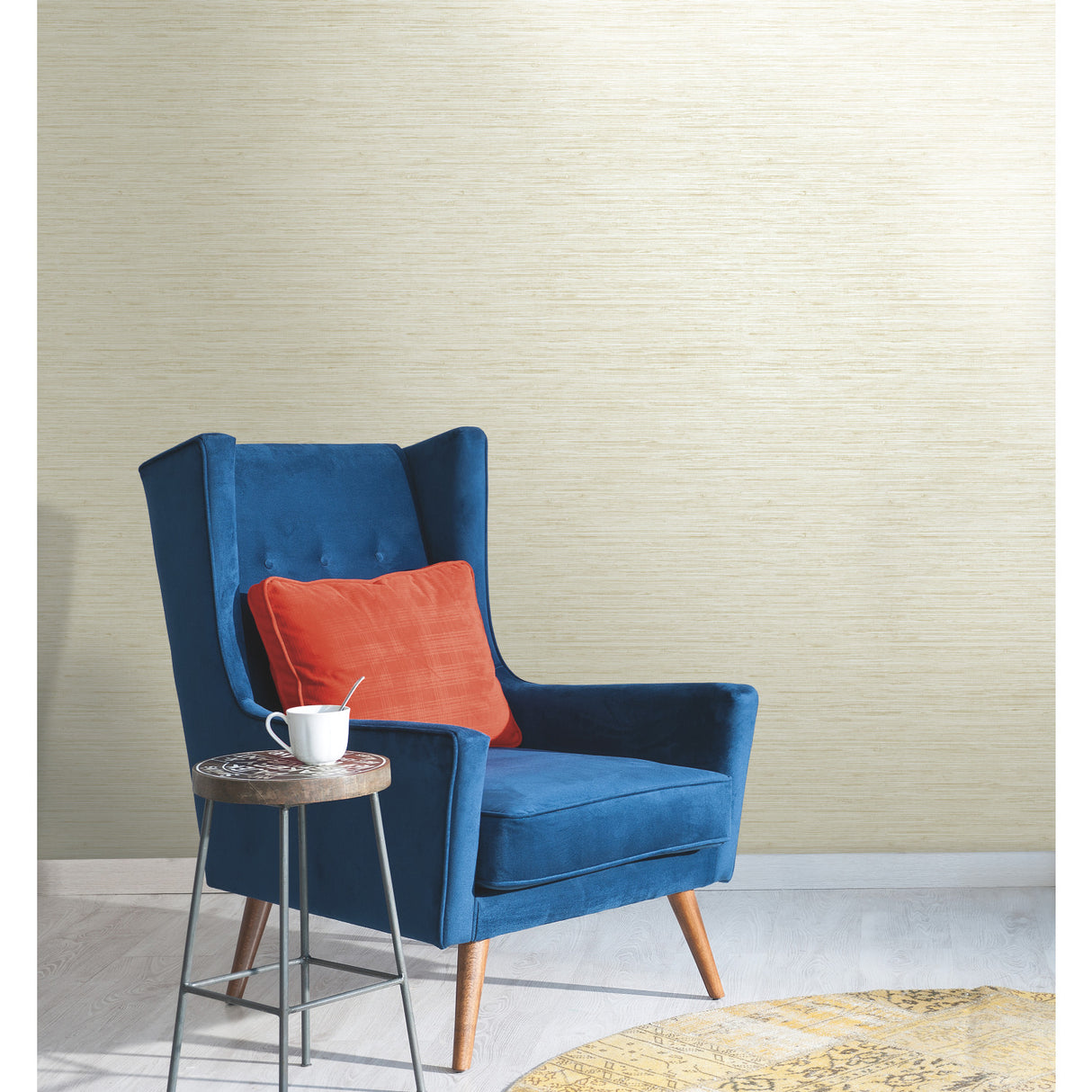 York WB5501 Grasscloth White Wallpaper