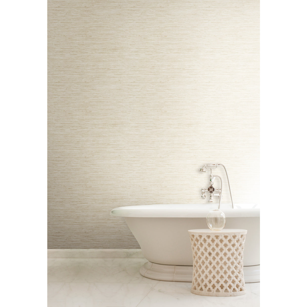 York WB5501 Grasscloth White Wallpaper