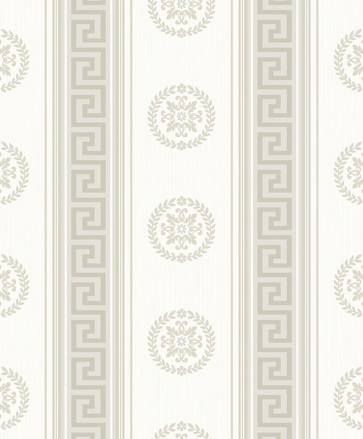 Seabrook Designs WH40125 Classico Medallion Stripe Wallpaper