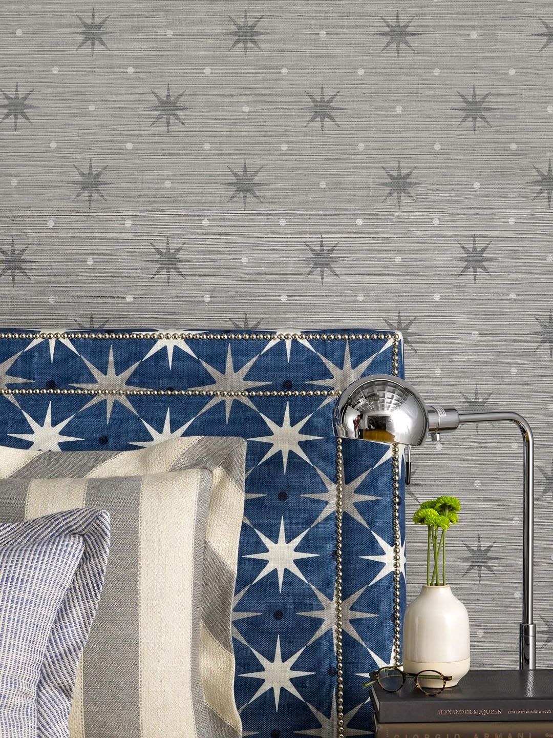 Scalamandre WHN000444002 GREY BIG TRIXIE WALLPAPER - Eade's Wallpaper