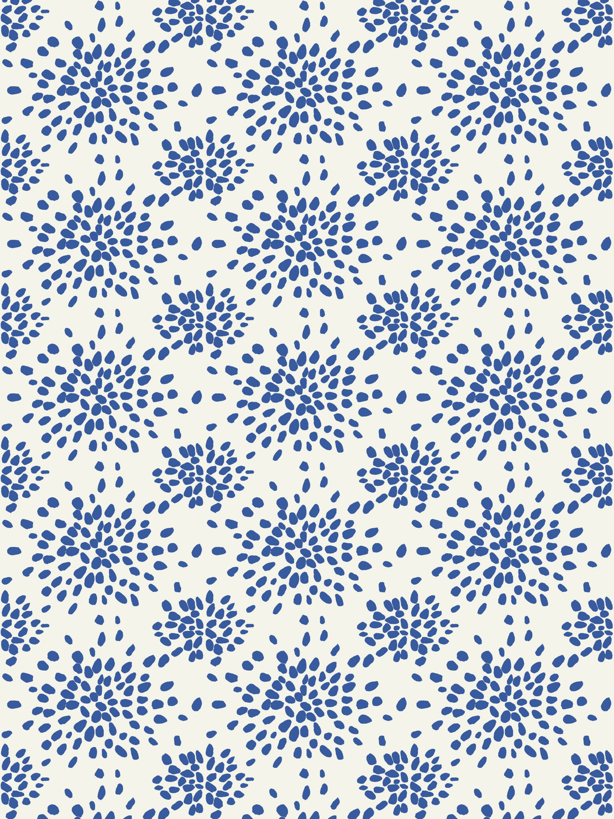Scalamandre WHN0008P1020D BLUE ON WHITE FIREWORKS WALLPAPER - Eade's Wallpaper