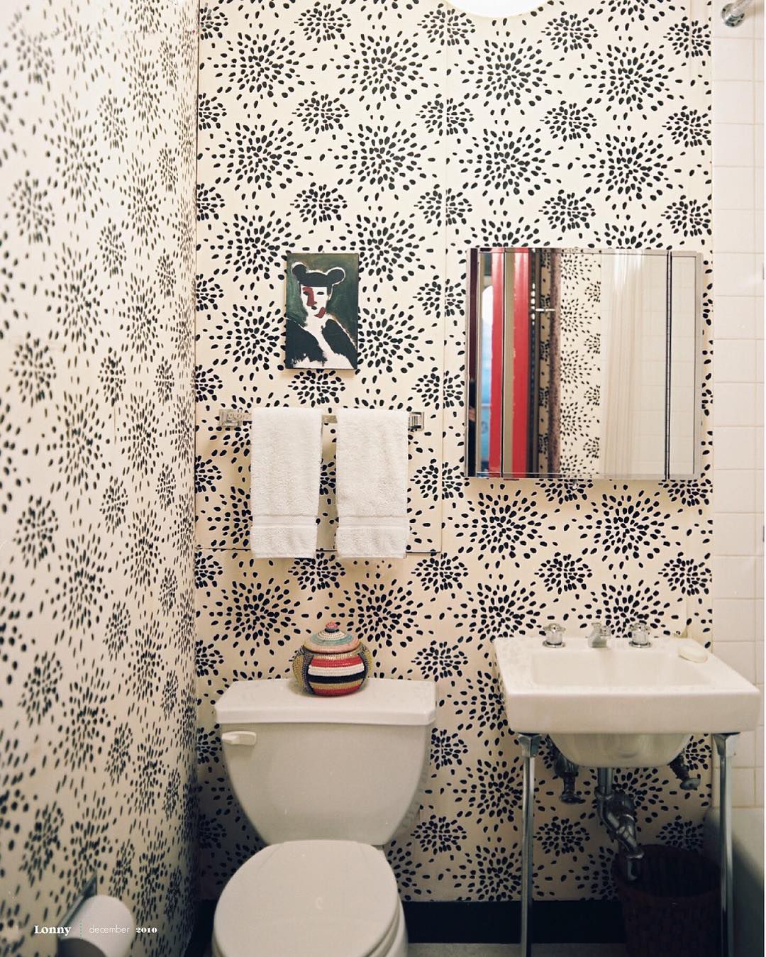 Scalamandre WHN000EP1020 BLACK ON OFF-WHITE FIREWORKS WALLPAPER - Eade's Wallpaper