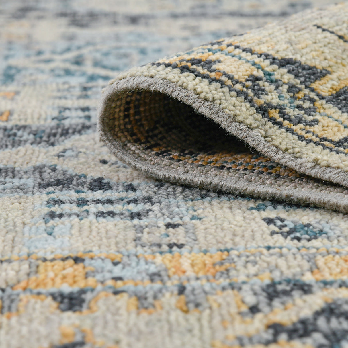 Amer Rugs WIL-9 Willow Southwestern Tribal /Aqua Area Rug