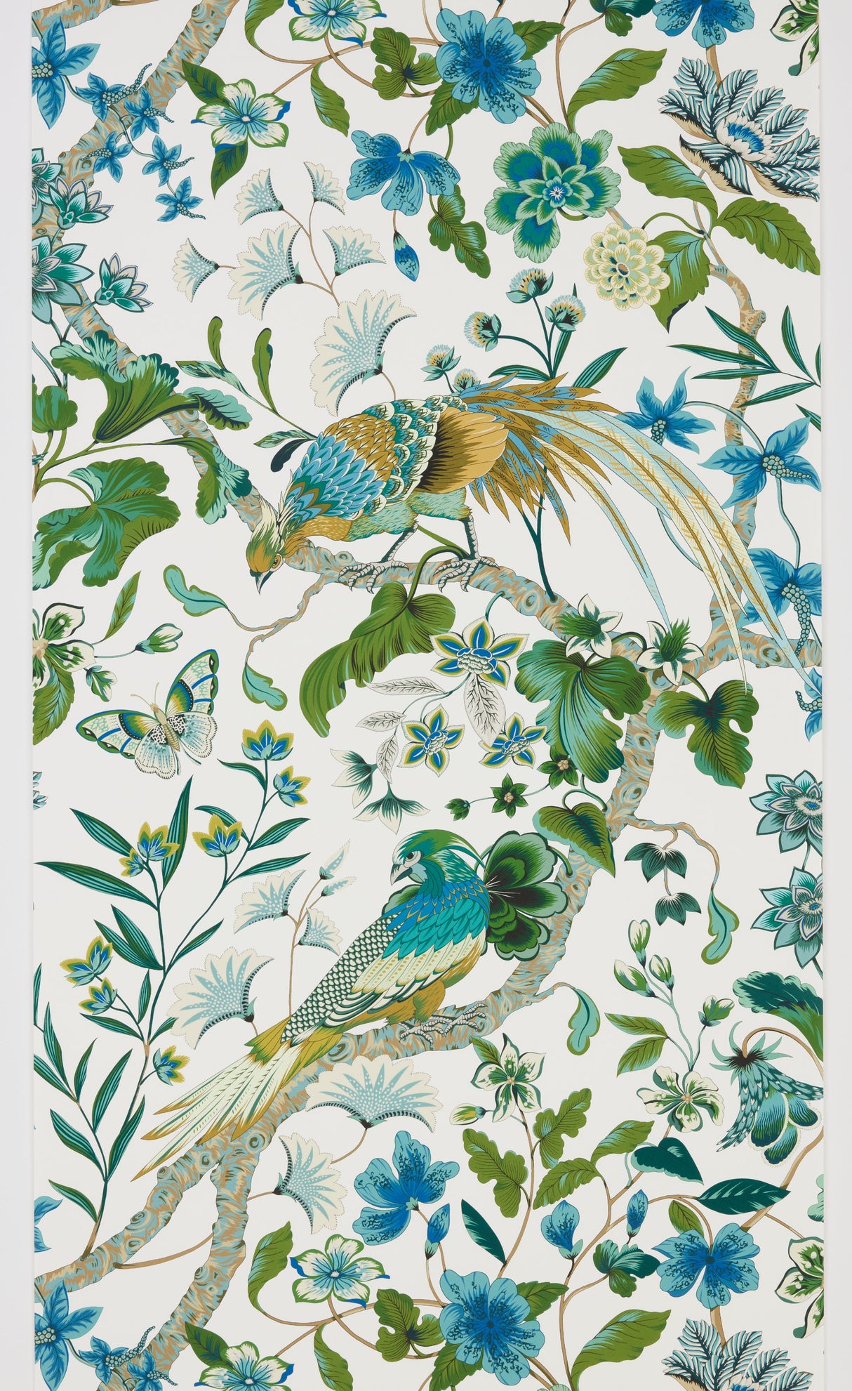 Scalamandre WJR00046822D FOREST BOTANY BAY - WALLPAPER - Eade's Wallpaper