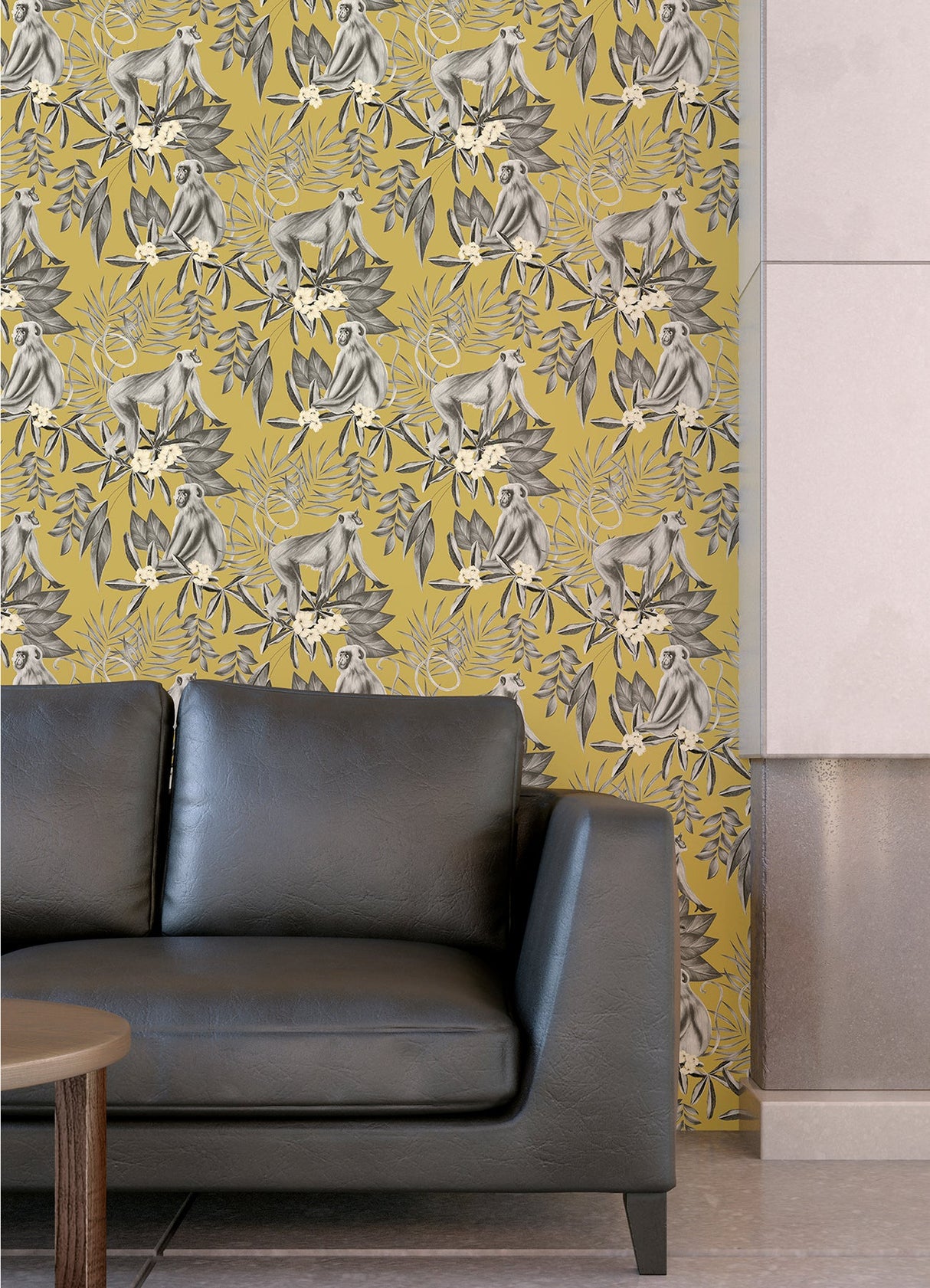 Ohpopsi WLD53110W Morris Mustard Tropical Jungle Wallpaper