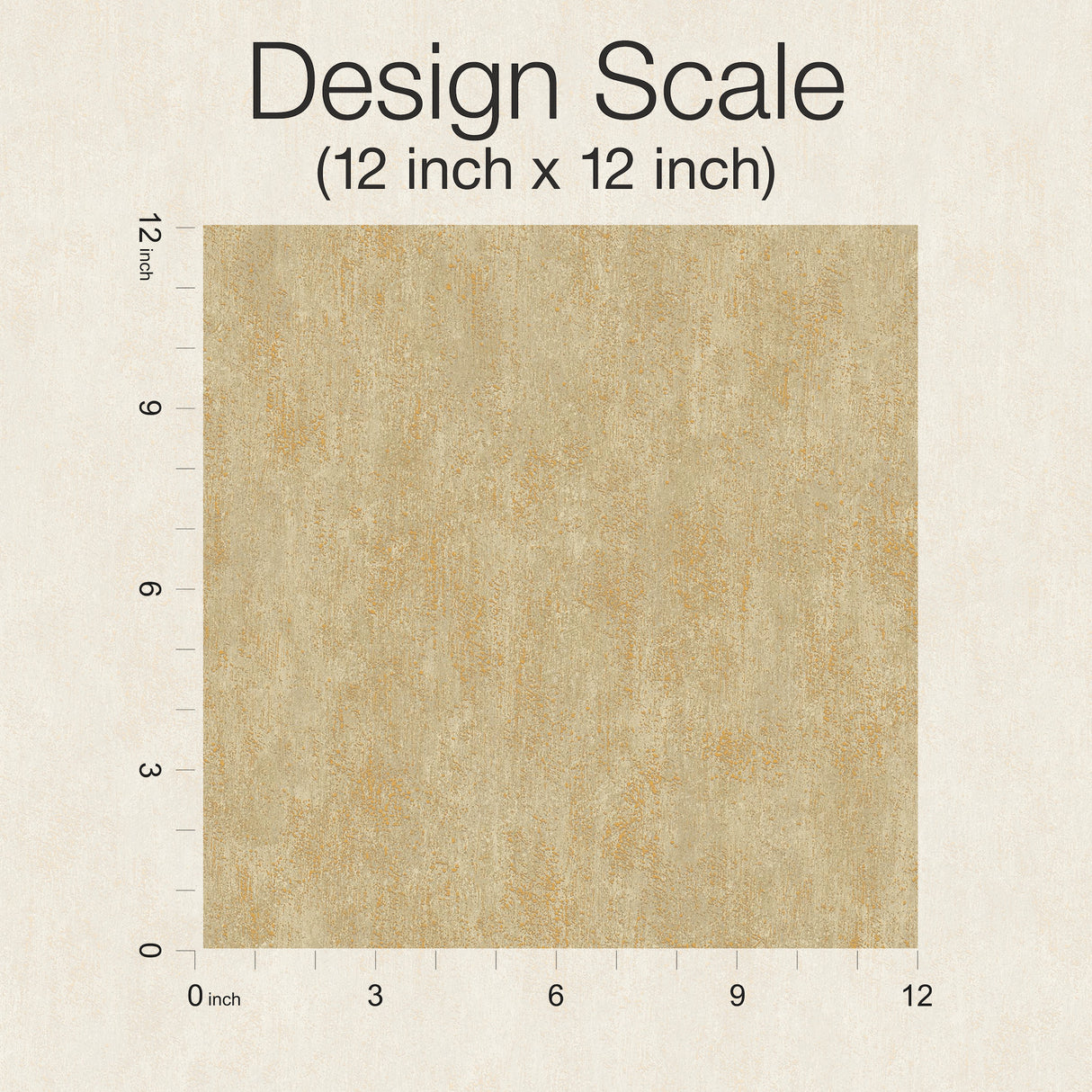 York WP-1162 Shimmering Patina Gold on Taupe Wallpaper