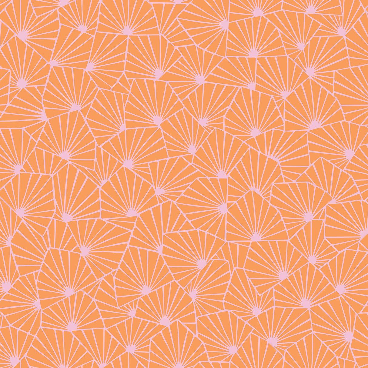 Wall Vision WV1468 Blomma Orange Geometric Wallpaper