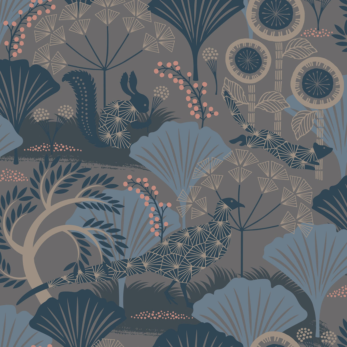 Wall Vision WV1470 Skog Grey Forest Wallpaper