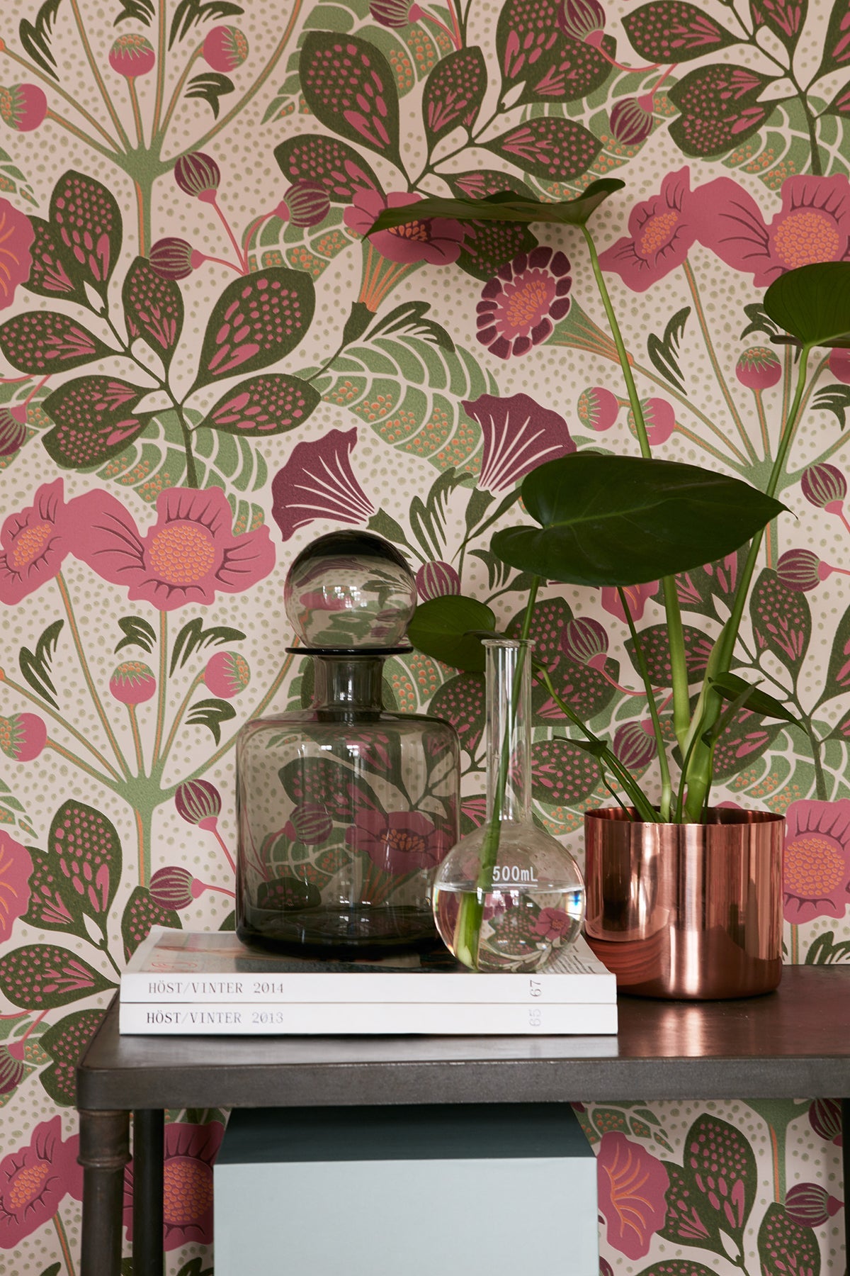 Wall Vision WV1474 Tropisk Pink Floral Wallpaper
