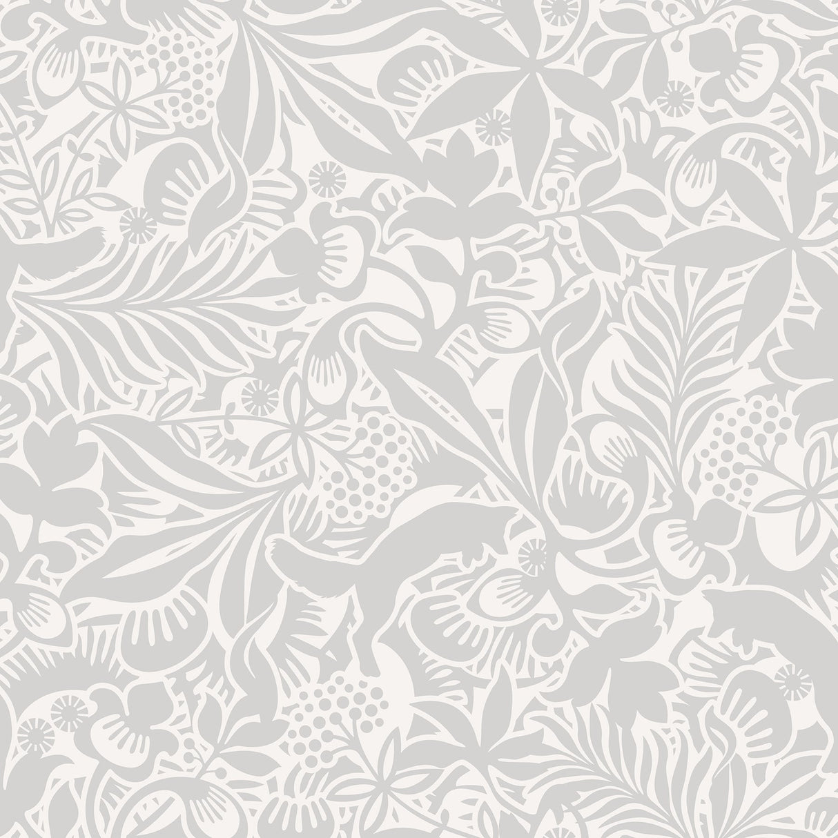 Wall Vision WV1477 Lummig Grey Fox Wallpaper
