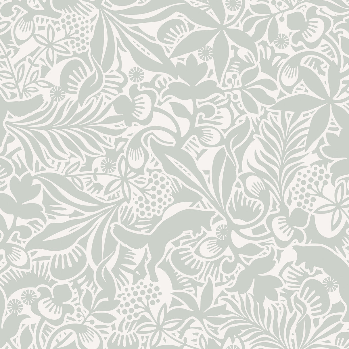 Wall Vision WV1478 Lummig Mint Fox Wallpaper