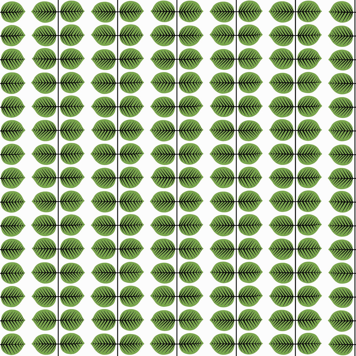 Wall Vision WV1750 Berså Green Leaf Wallpaper