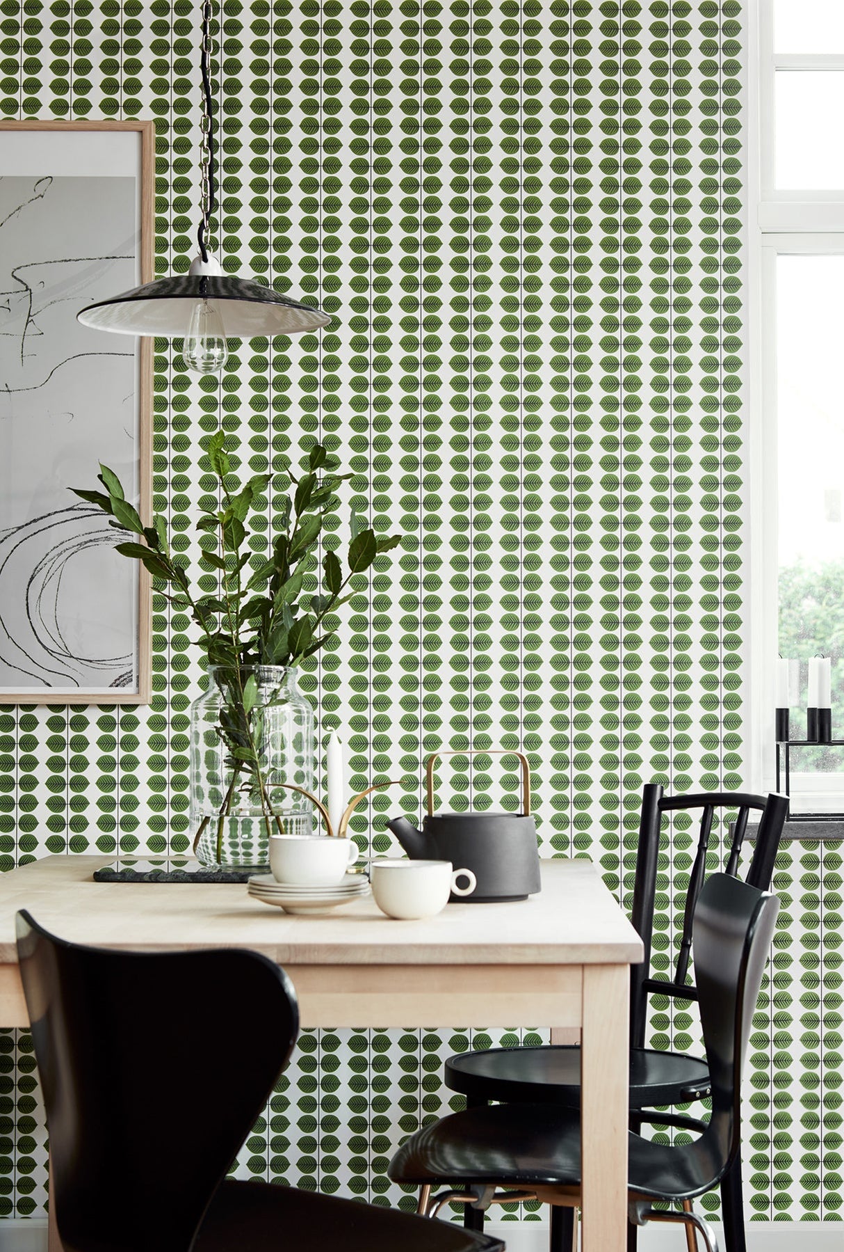 Wall Vision WV1750 Berså Green Leaf Wallpaper