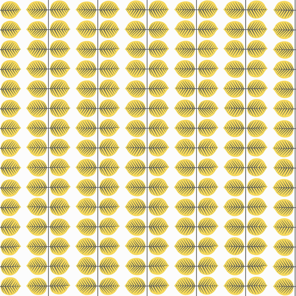 Wall Vision WV1753 Berså Yellow Leaf Wallpaper