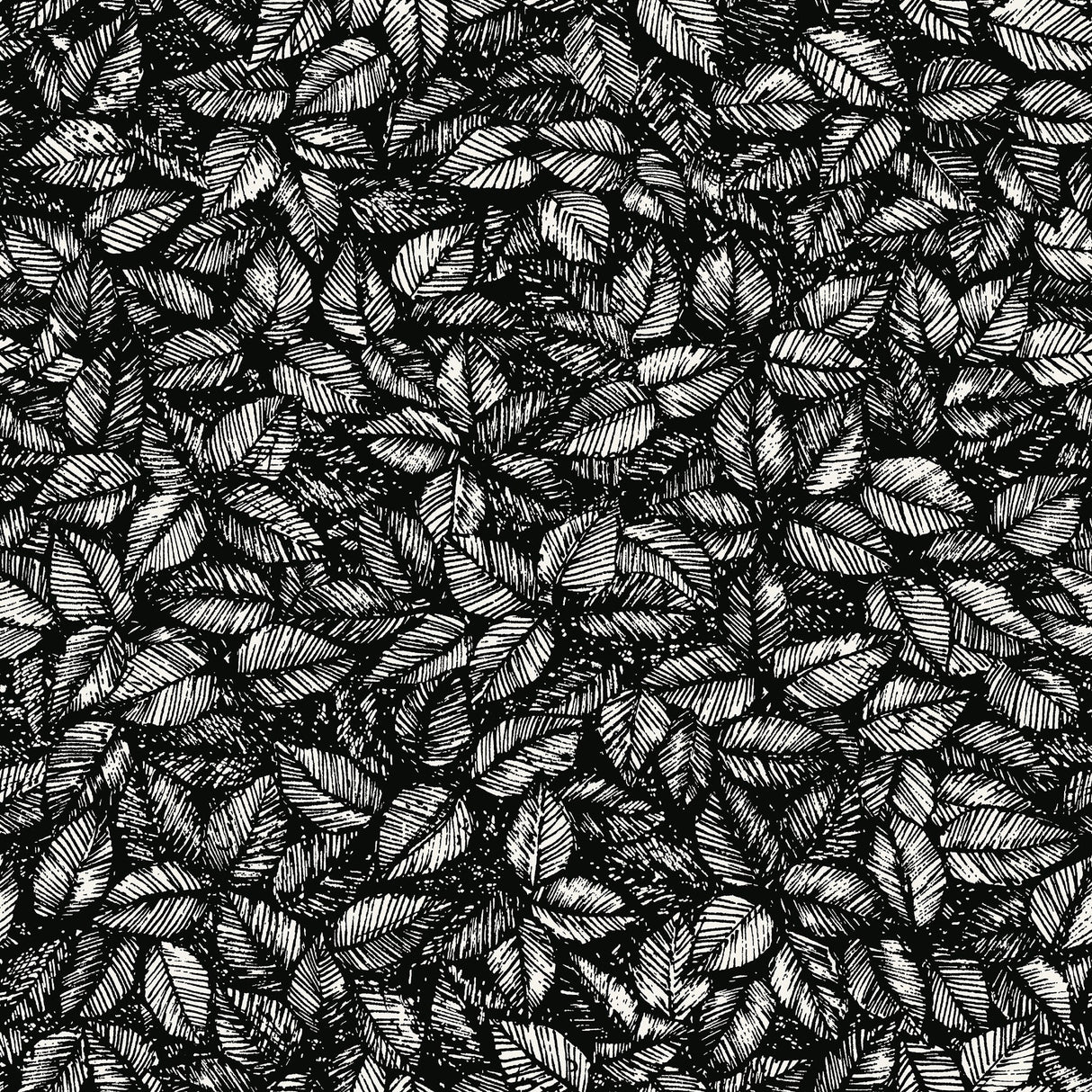 Wall Vision WV1773 Amorina Black Leaf Wallpaper