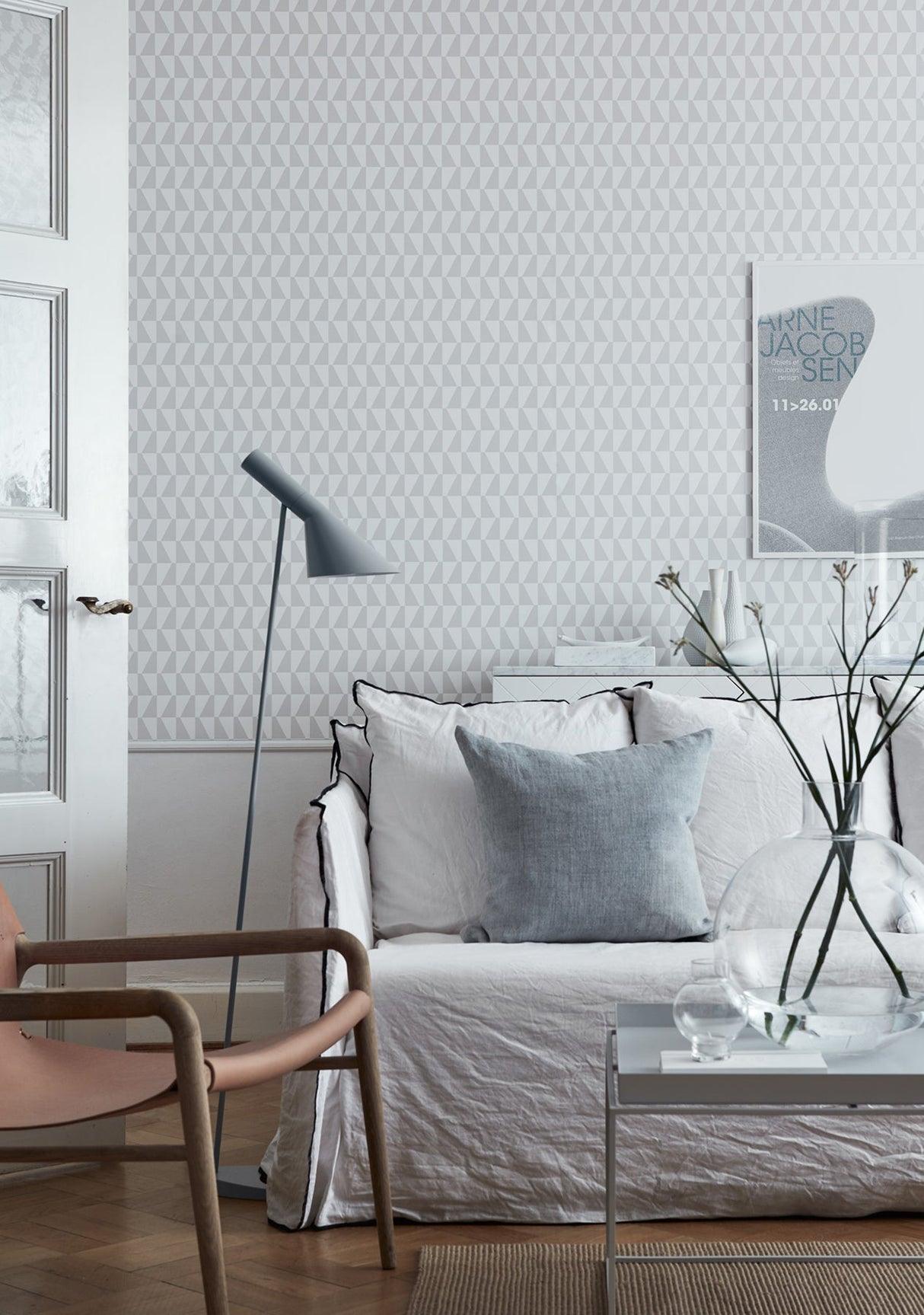 Wall Vision WV1781 Trapez Sage Geometric Wallpaper