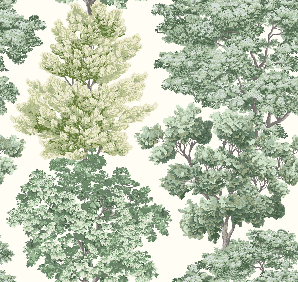 Scalamandre WW 0001WP88583D GREEN CENTRAL PARK WALLPAPER - Eade's Wallpaper