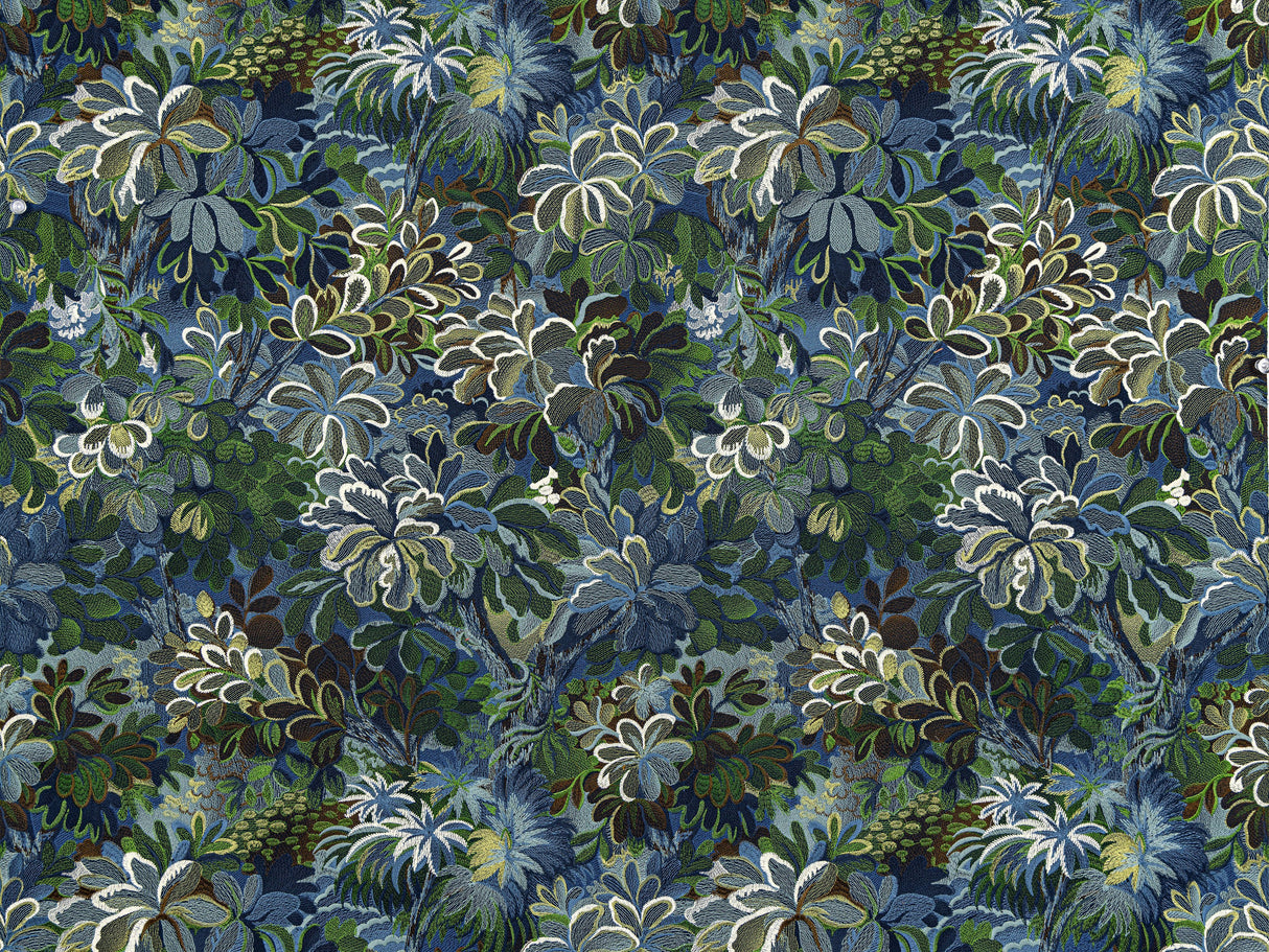 Scalamandre WW 0003WP88590 MIDNIGHT LEAF RIDGE EDGE WALLPAPER - Eade's Wallpaper