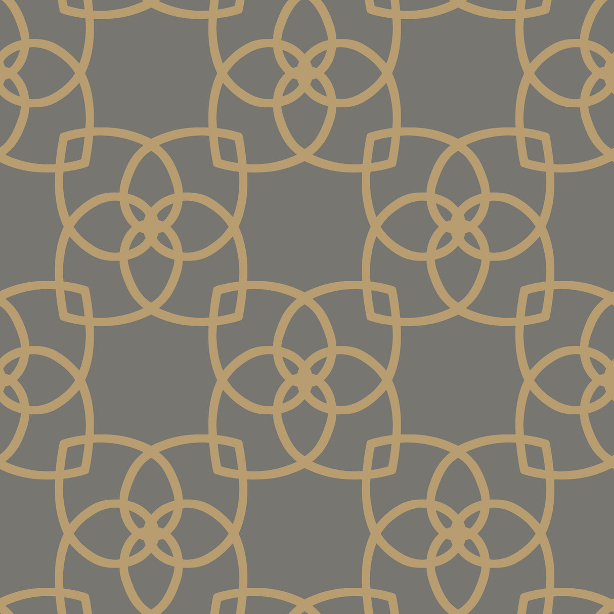 York Y6200204 Serendipity Grey & Gold Metallic Wallpaper