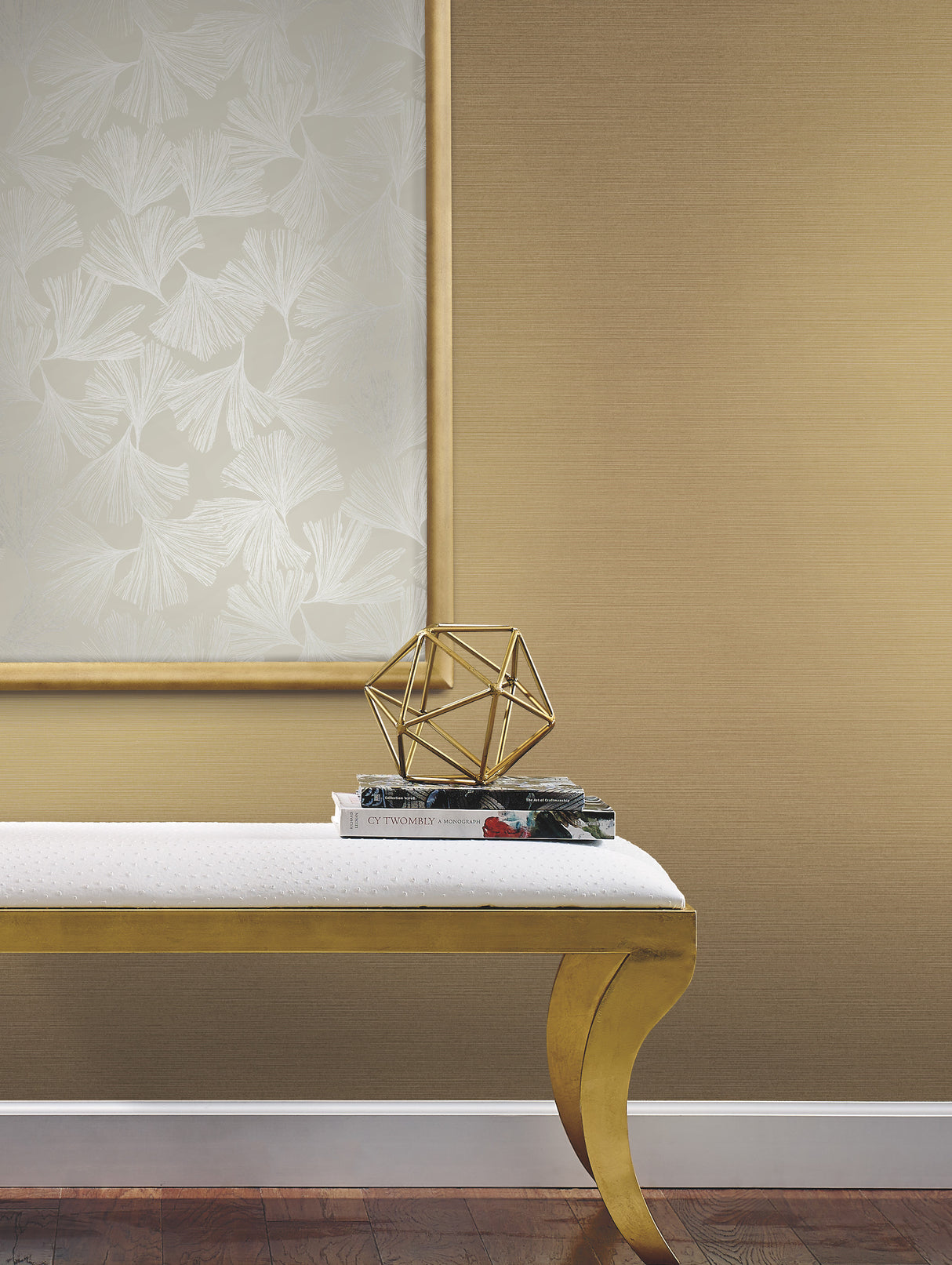 York Y6200910 Shining Sisal Beige Metallic Wallpaper