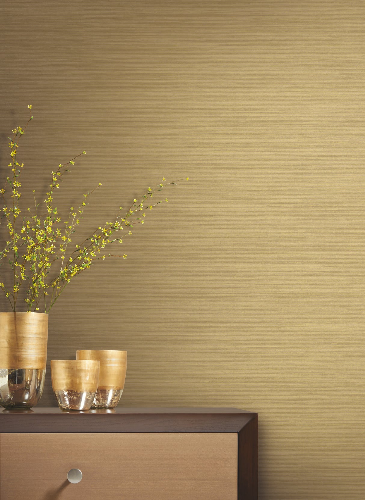 York Y6200910 Shining Sisal Beige Metallic Wallpaper