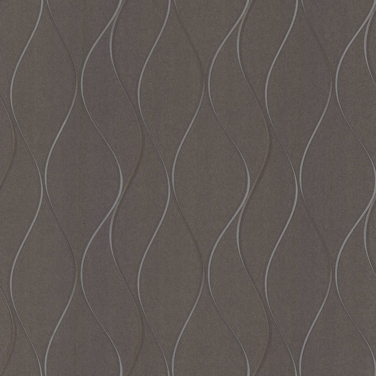 York Y6201405 Wavy Stripe Black Metallic Wallpaper