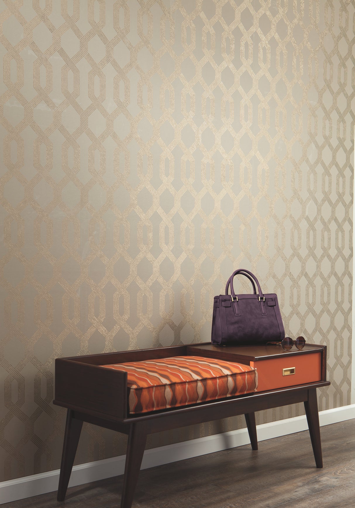 York Y6221205 Viva Lounge Black Wallpaper