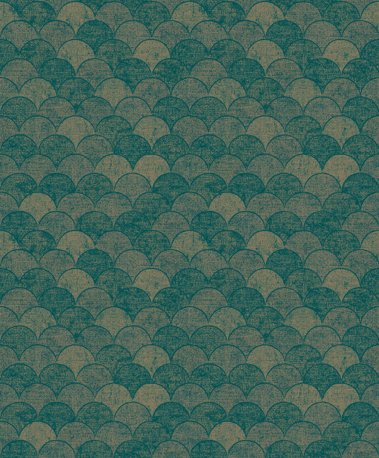 York Y6230204 Mermaid Scales Teal & Gold Wallpaper
