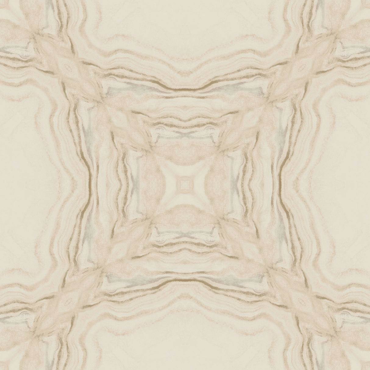 York Y6230602 Stone Kaleidoscope Beige Metallic Wallpaper