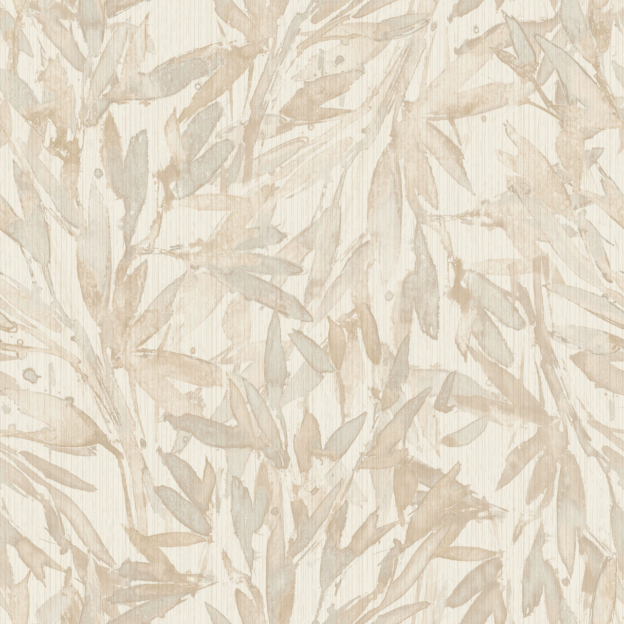 York Y6230701 Rainforest Leaves Beige Wallpaper