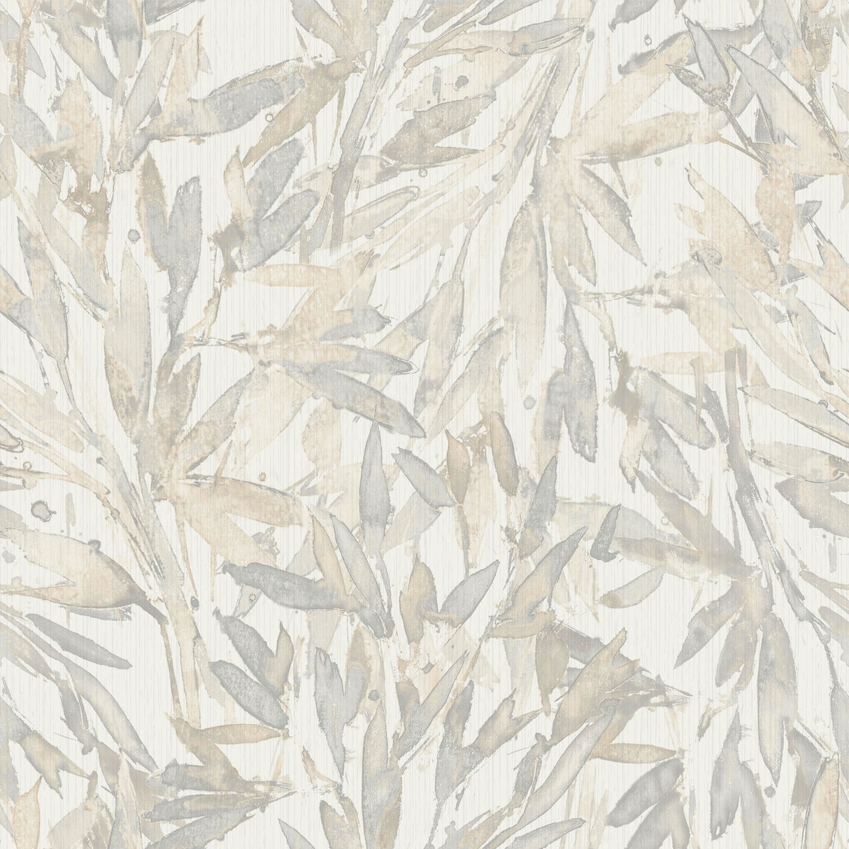York Y6230702 Rainforest Leaves Cream & Grey Wallpaper