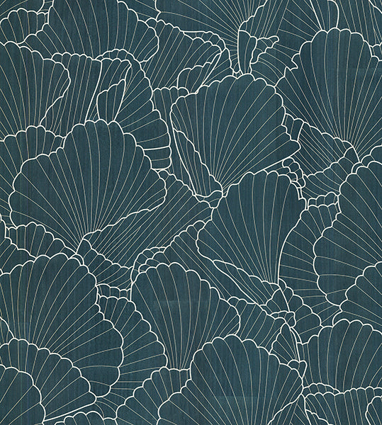 Eade’s Shell Wood Veneer Navy Metallic