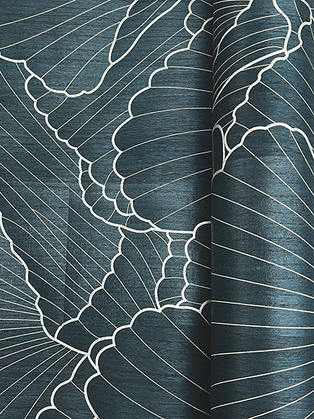 Eade’s Shell Wood Veneer Navy Metallic