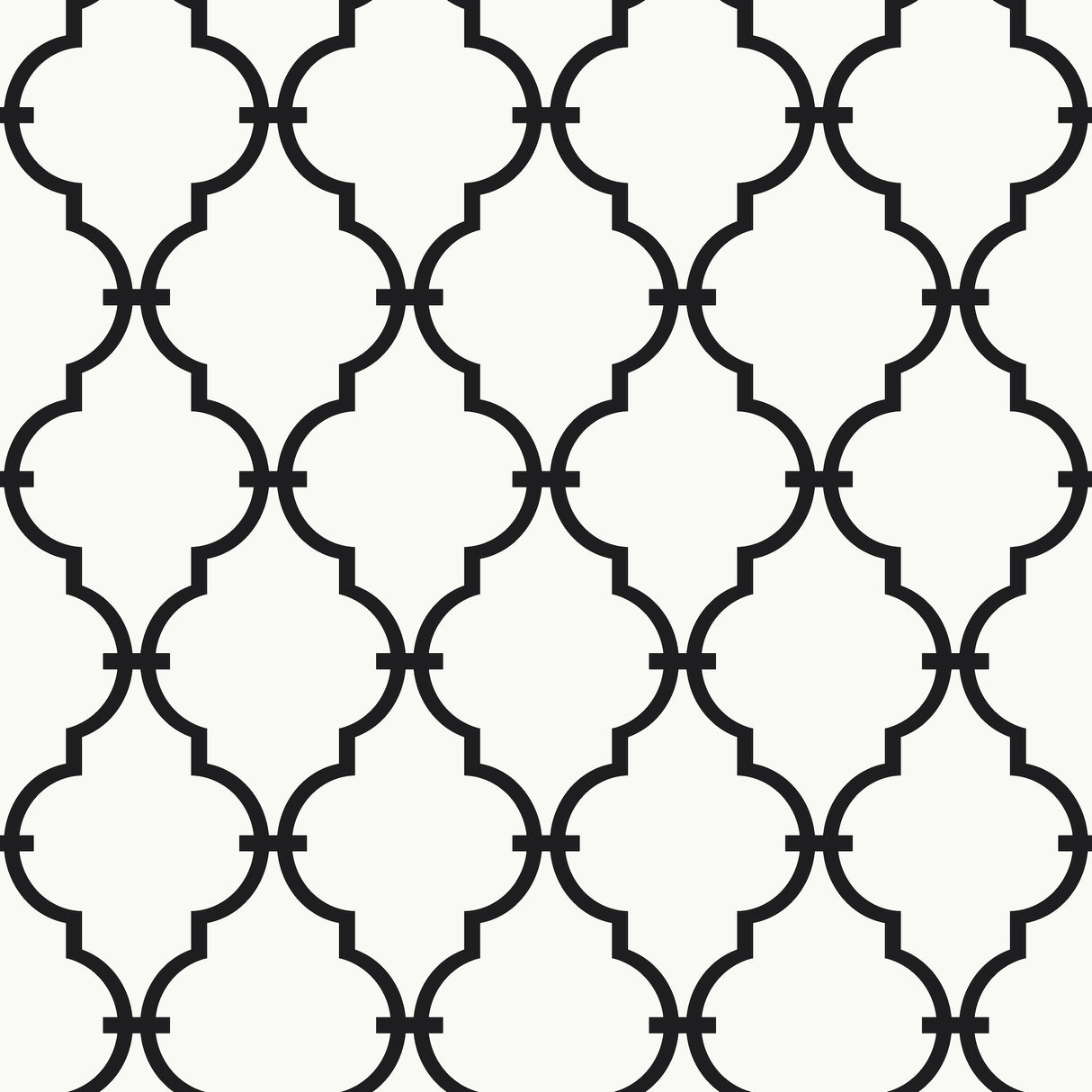 York YS9100 Modern Trellis Black Wallpaper