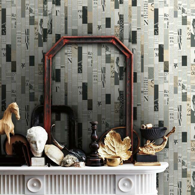 York CE3971 Read Between The Lines Wallpaper - Eade's Wallpaper