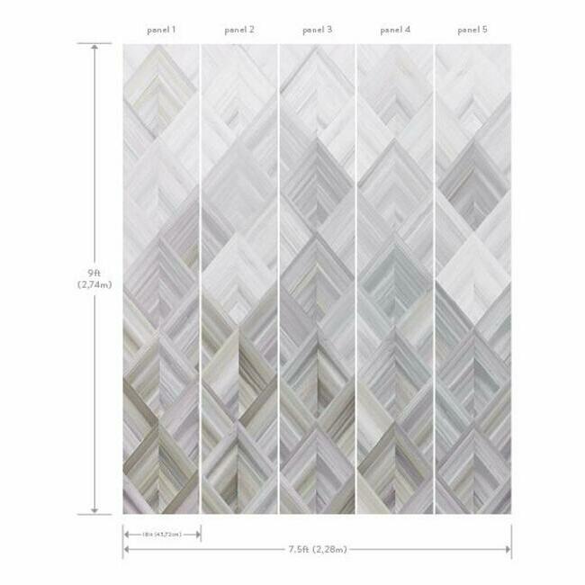 York MU0215M Diamond Parquet Wall Mural - Eade's Wallpaper