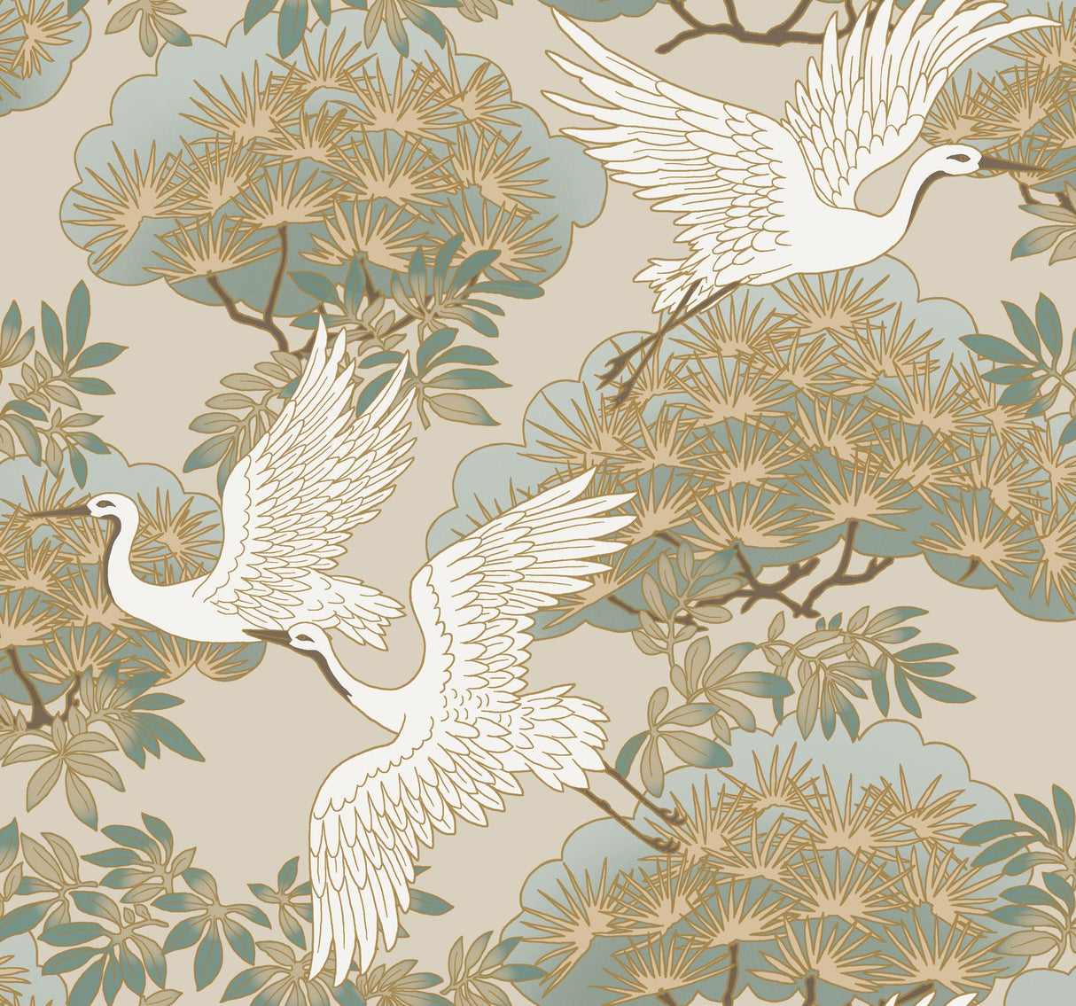 Eade’s Sprig & Heron Beige
