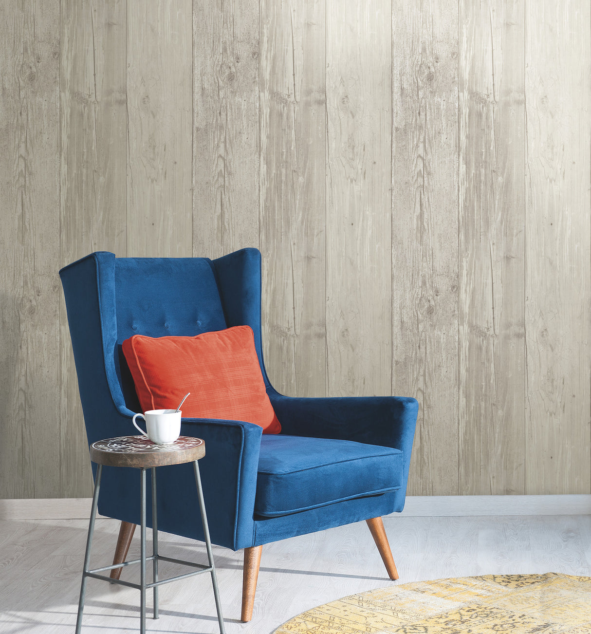 York ZB3347 Wide Wooden Planks Grey & Black Wallpaper