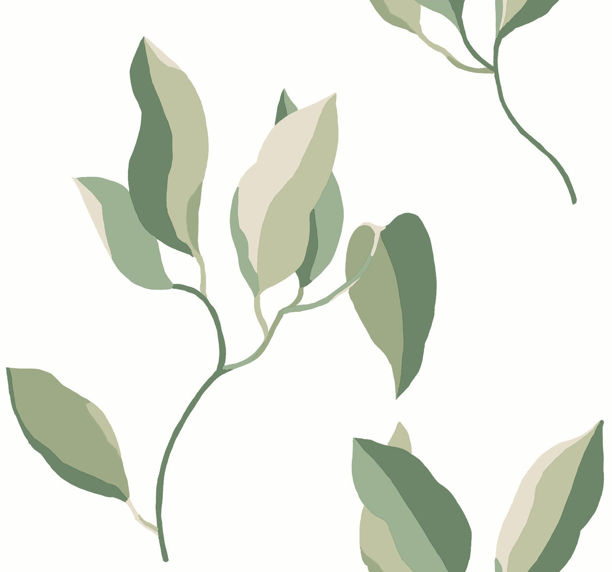 Eade’s Brushwork Branches Leaf Green