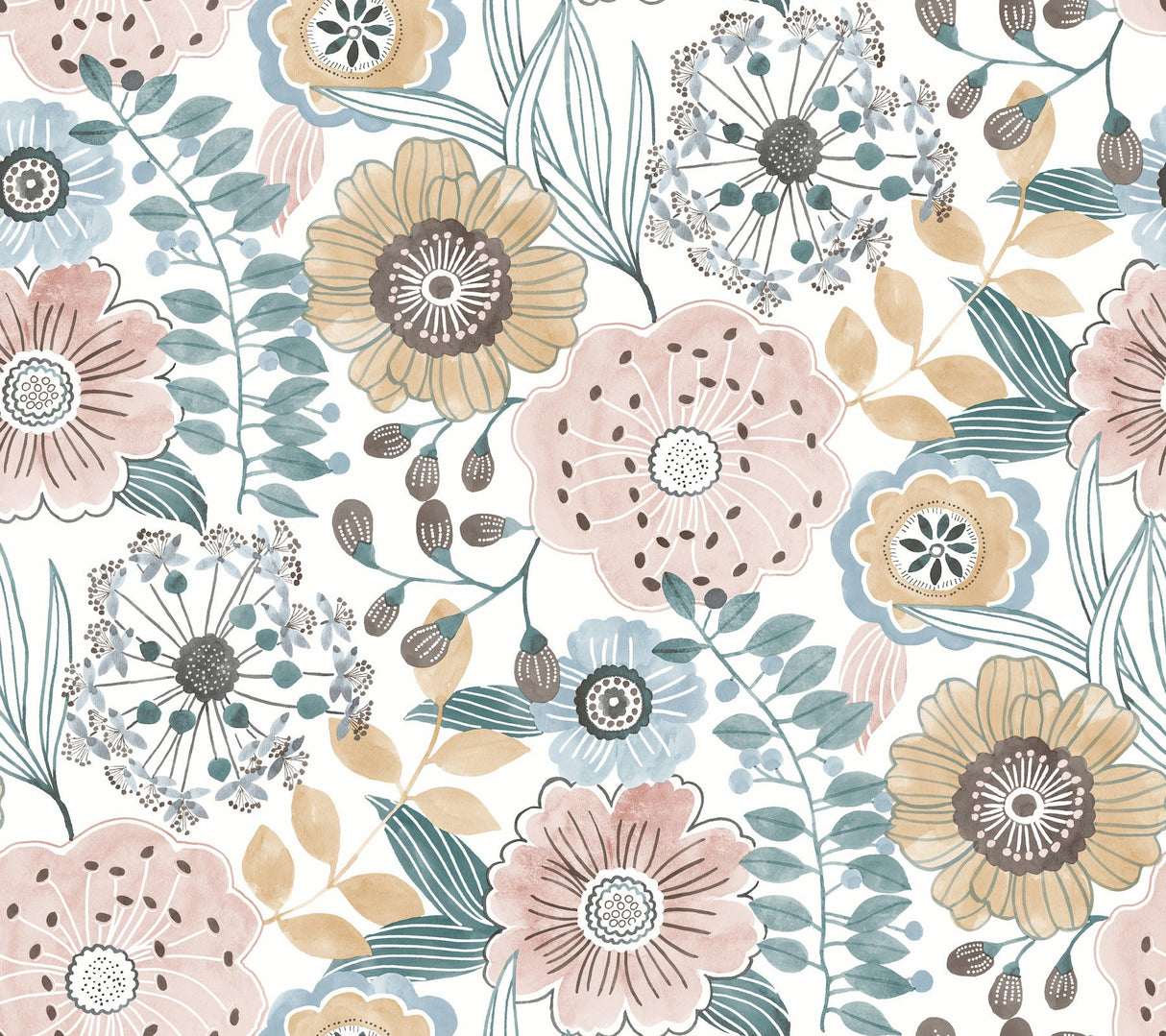 Eade’s Artistic Bouquet Ochre & Ocean