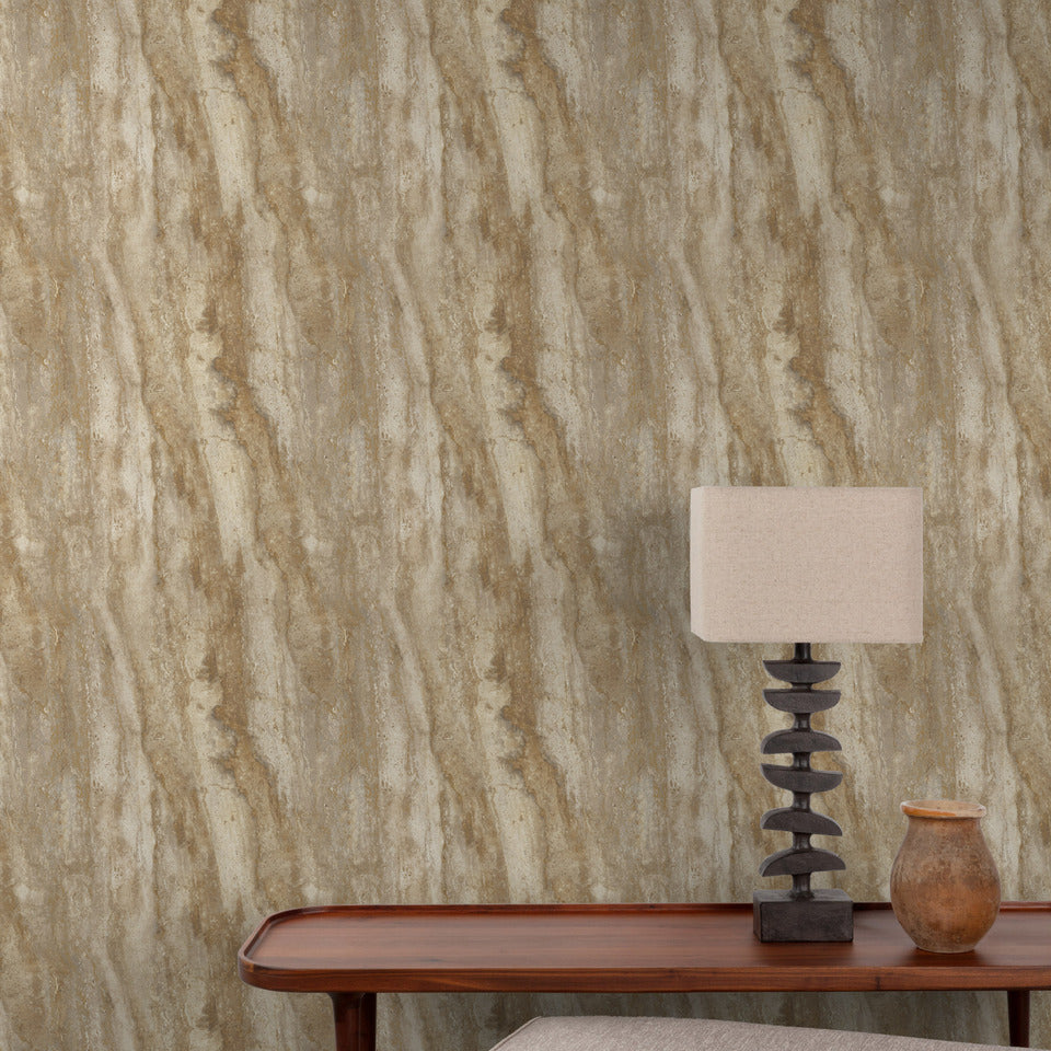 Galerie Structured Walls marble plain Brown Wallpaper A81703