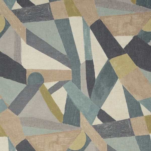 Mitchell MDS FF-2204-17 Abstract,Contemporary,Geometric Hypnotic-Denim - Eade's Wallpaper