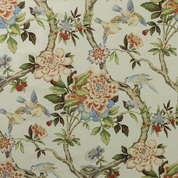 Mitchell MDS FF-2106-28 Animals/Birds,Floral,Traditional Morningside-Persimmon - Eade's Wallpaper