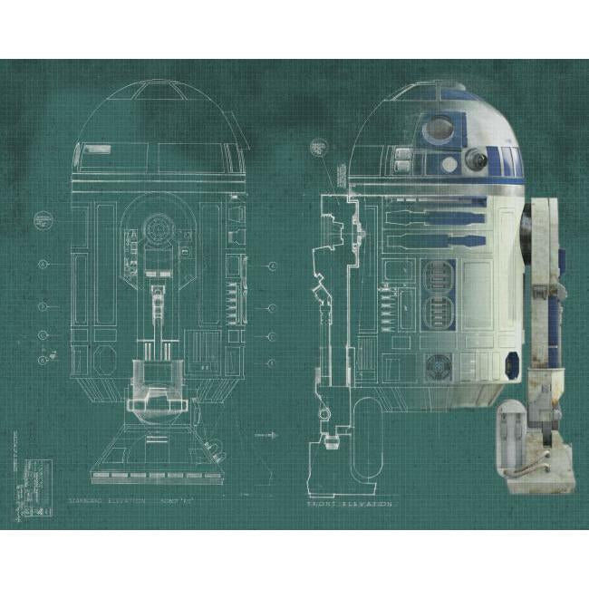 RoomMates JL1402M Star Wars R2D2 XL Wall Mural - Eade's Wallpaper