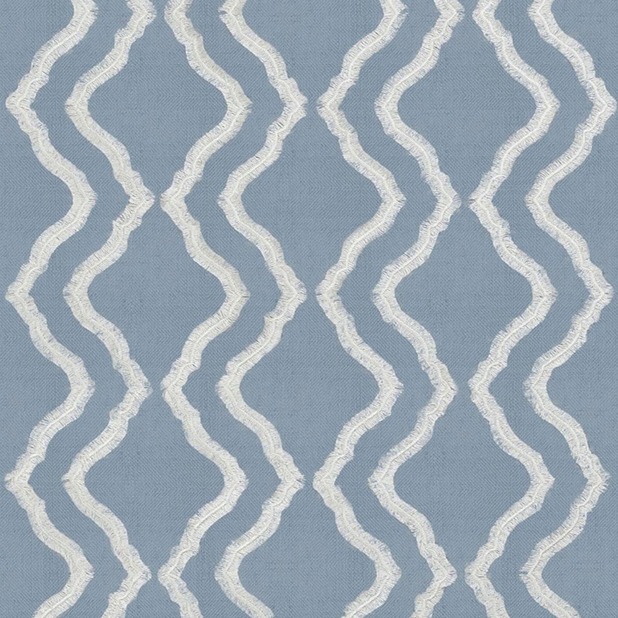 Mitchell MR FF-2207-07 Contemporary,Ogee Flowing-Chambray - Eade's Wallpaper