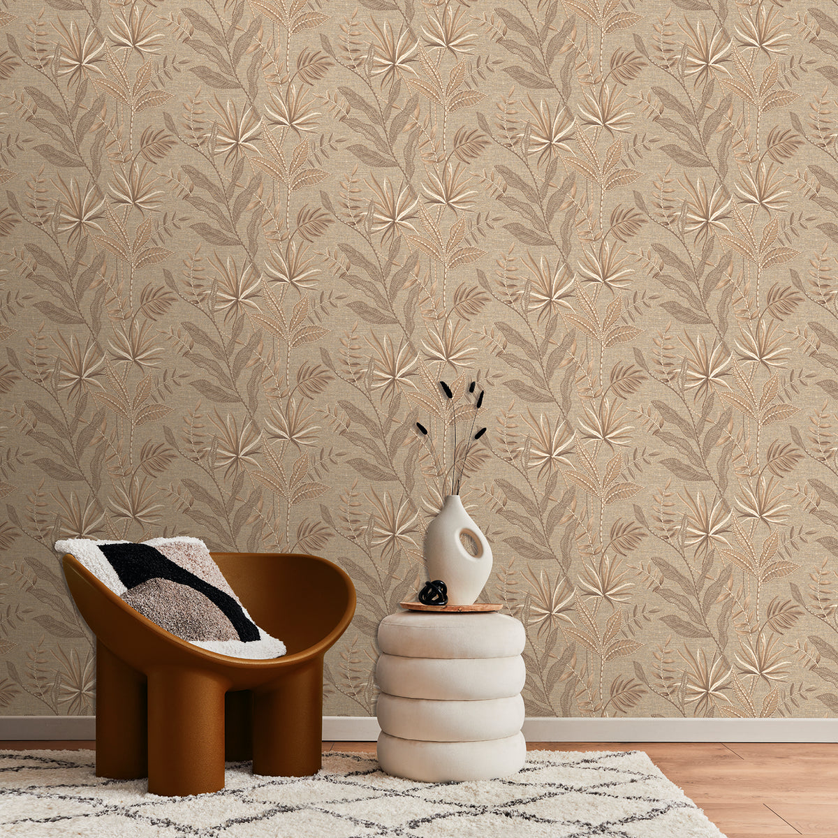 Veer Decor Stitched Taupe Savannah VRTN81-290