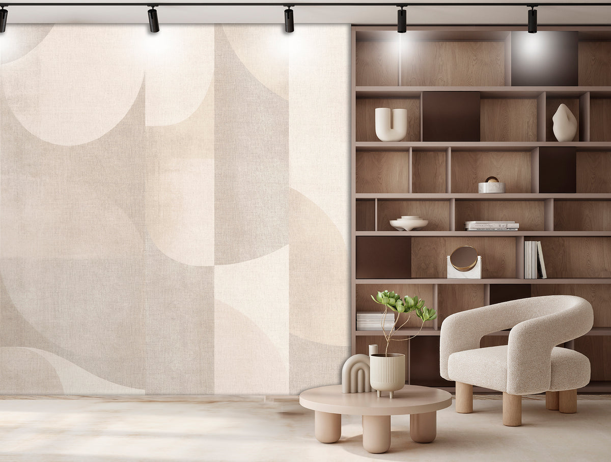 Veer Decor Abstract Arch Cream Wallpaper Mural VRTND90-290