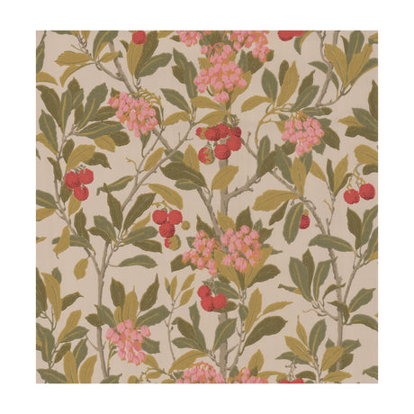 COLE & SON 100/10047.CS.0 STRAWBERRY TREE PINK & LINEN Wallpaper - Eade's Wallpaper